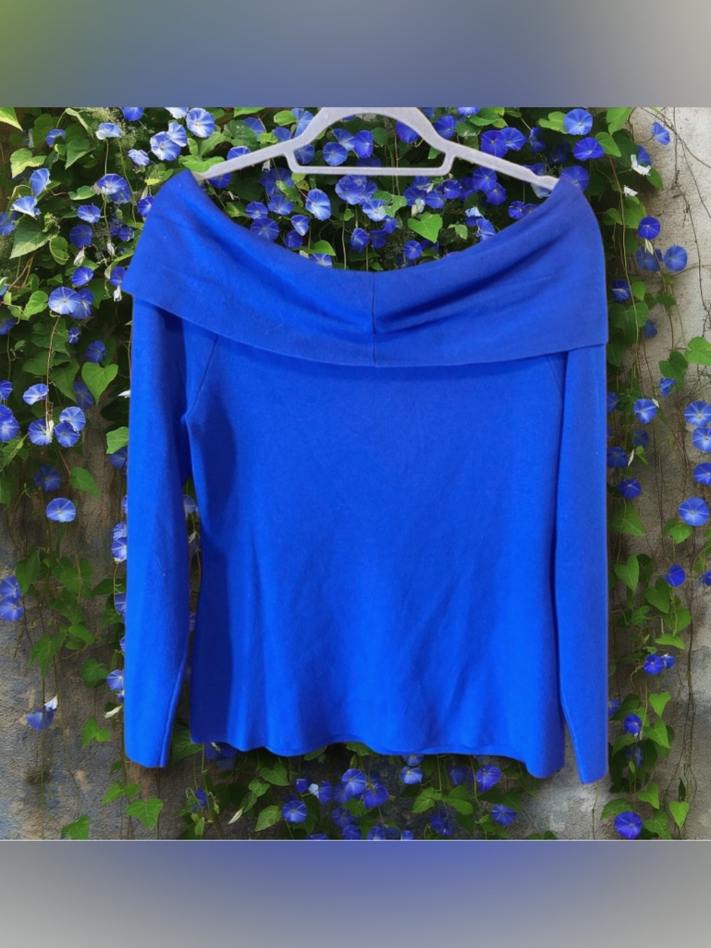 INC International Concepts NWT Cobalt Blue Knit Top size Large - Picture 2 of 7